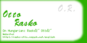 otto rasko business card